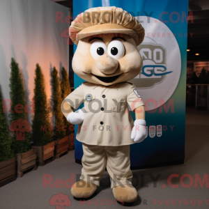 Personaggio mascotte beige...