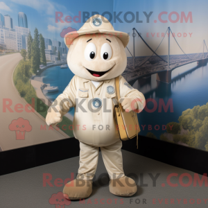 Personaggio mascotte beige...