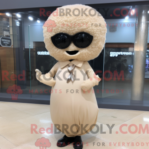 Beige kjøttboller maskot...