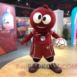 Maroon Handball Ball mascot...