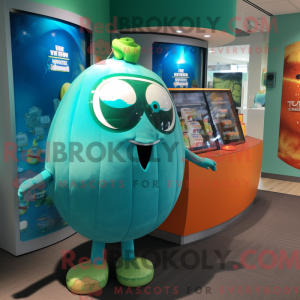 Turquoise Melon mascot...
