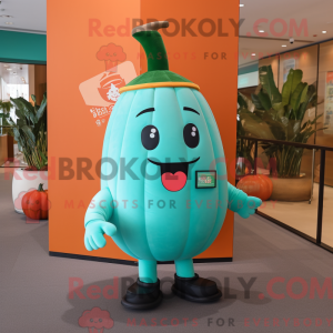 Turkis melon-maskotkostyme...