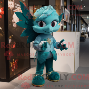 Postava maskota Teal Cupid...