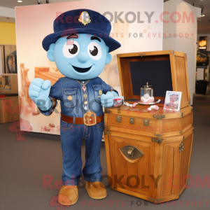 Navy Treasure Chest mascot...