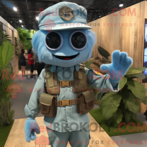 Cyan Para Commando máscara...