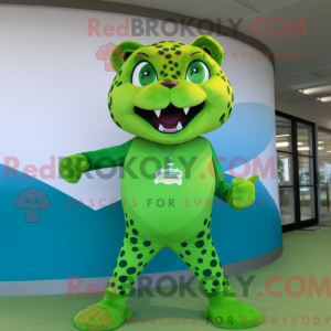 Postava maskota Lime Green...