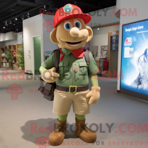 Red Green Beret mascot...