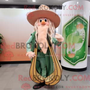 Peach Celtic Harp maskot...
