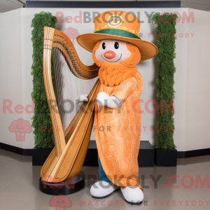 Peach Celtic Harp máscara...