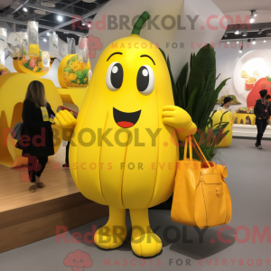 Gul Pepper maskot kostyme...