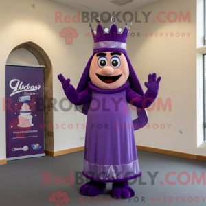 Purple Irish Castle mascot...