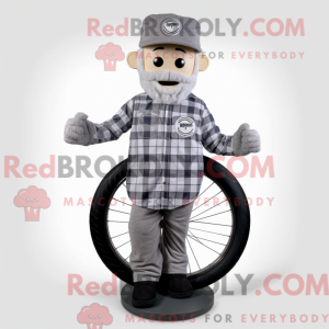 Gray Unicyclist mascot...