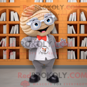 Gray Croissant mascot...