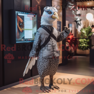 Gray Guinea Fowl mascot...
