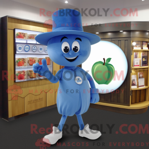 Blue Apple-mascottekostuum...