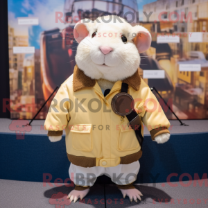 Cream Guinea Pig mascot...