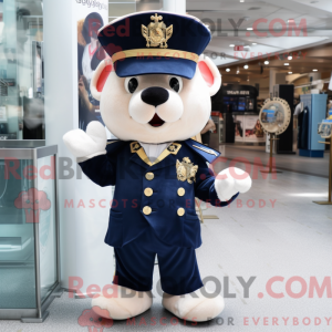 Navy Champagne mascot...