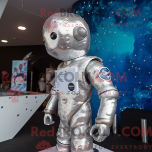 Sølv astronaut maskot...