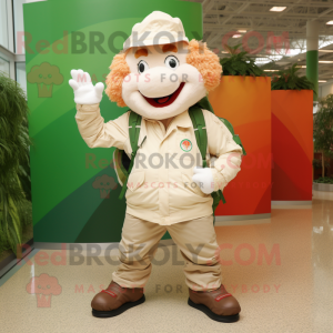 Cream Leprechaun maskot...
