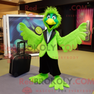 Postava maskota Lime Green...