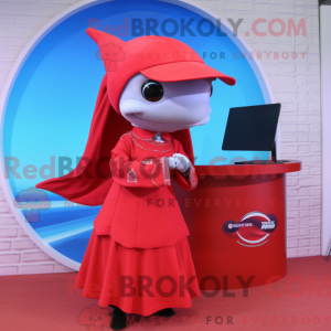 Red Dolphin maskot...