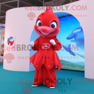 Red Dolphin maskot...