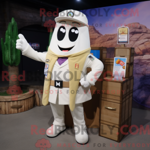 Personaggio mascotte bianco...