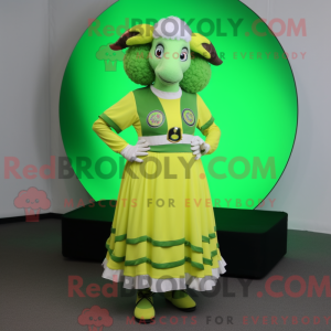Lime Green Ram máscara de...
