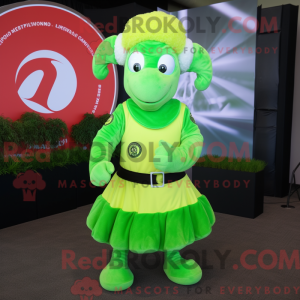 Lime Green Ram máscara de...