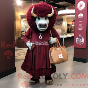 Maroon Buffalo maskot...