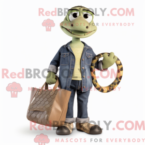 Oliven Python maskot...