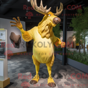 Yellow Irish Elk mascot...