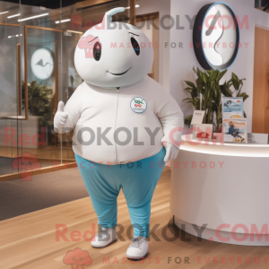 Creme Narwhal maskot...
