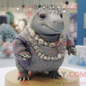 Grå Glyptodon maskot...
