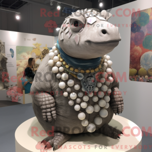 Grå Glyptodon maskot...