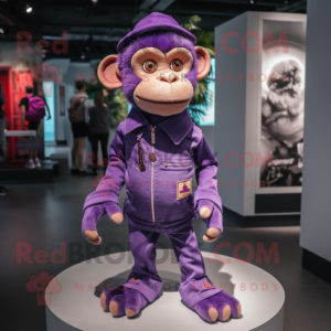Purple Monkey mascotte...
