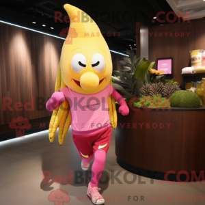 Pink Baa maskot kostume...