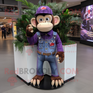 Purple Monkey mascotte...