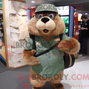 Marmot maskot kostume...