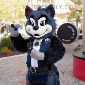 Navy Skunk Maskottchen...