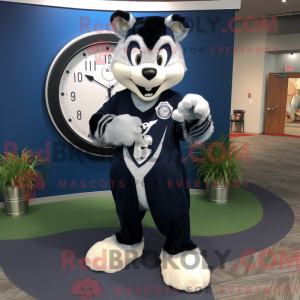 Navy Skunk mascot costume...