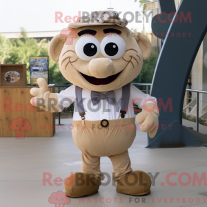 Beige Moussaka mascot...
