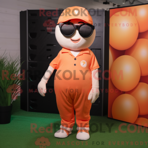 Peach Golf Ball mascot...