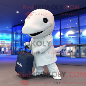 Hvit Beluga Whale maskot...