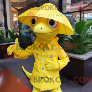 Lemon Yellow Geckos mascot...