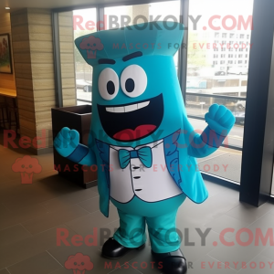 Turquoise Bbq Ribs mascot...