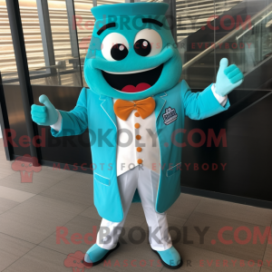 Turquoise Bbq Ribs mascot...