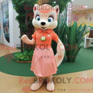 Peach Mongoose Maskottchen...