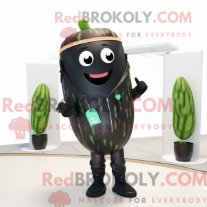 Svart vannmelon maskot...
