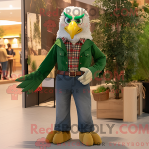 Forest Green Eagle mascot...
